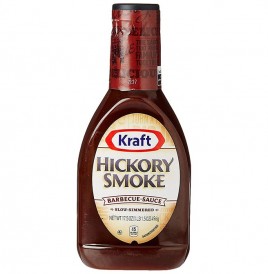 Kraft Hickory Smoke Barbecue-Sauce, Slow-Simmered  Plastic Bottle  496 grams
